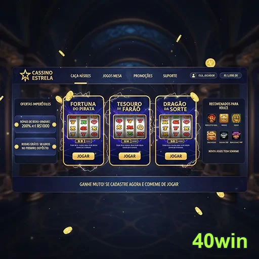 Tela de casino ao vivo acessada pelo celular na plataforma confiável 40win